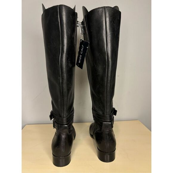 Naturalizer Women's‎ Reid Wide Calf Leather Tall Riding Boots Black Sz 5M - Picture 5 of 9